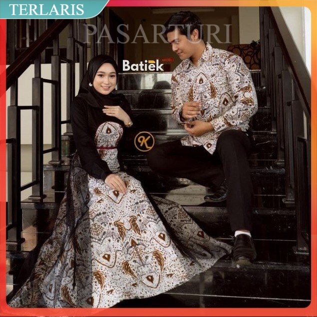 Batik Coupel Ramashinta Hitam Mutiara Asli Karyaku [ANS BATIK]