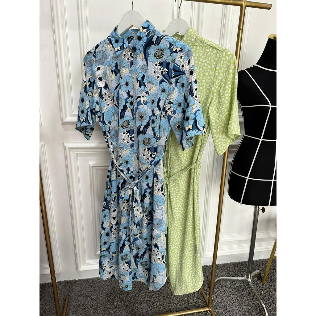 MNK button midi dress/baca noted!! bahanna beda