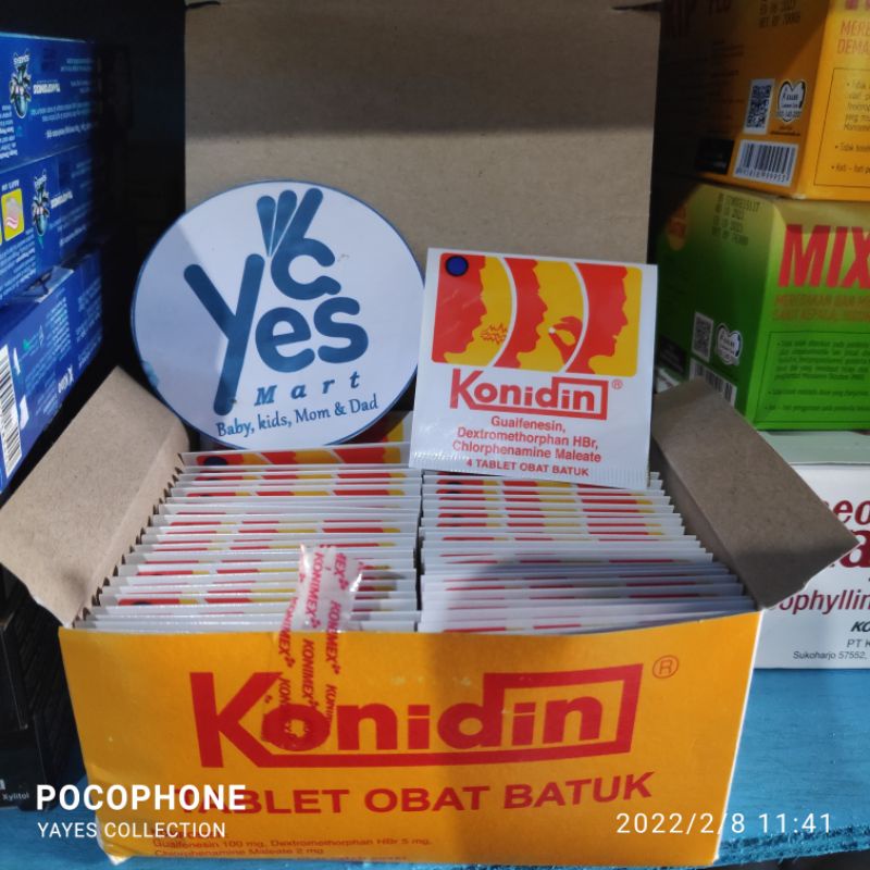 COD Konidin Obat Batuk 1 Strip 4 Tablet Pil Konimex anak Dewasa Meringankan Batuk