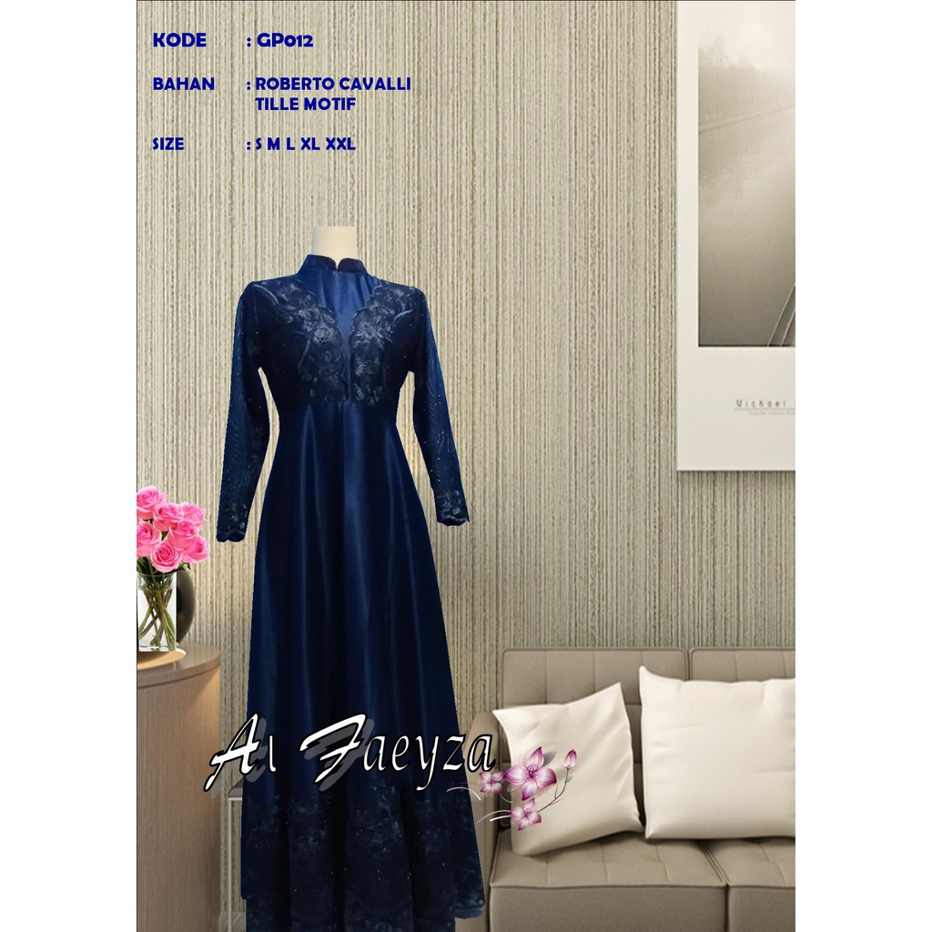 Al Faeyza// Busana Muslim// Gamis Pesta GP012