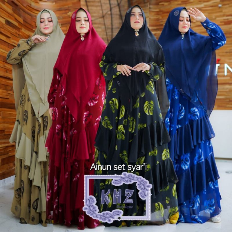 Ainun set syar'i Lebaran ORIGINAL KHZ