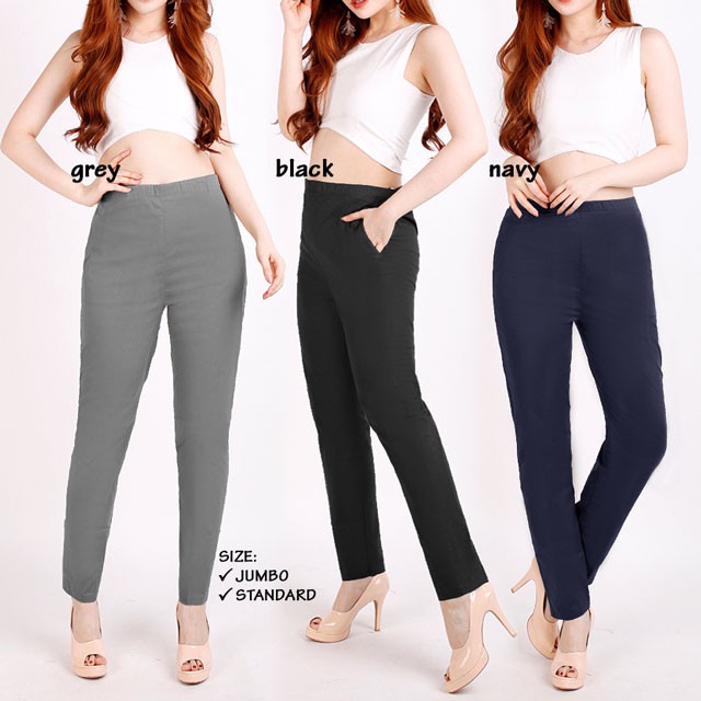 ARENA - Celana Wanita (STANDARD &amp; JUMBO) CASUAL PANTS STRETCH