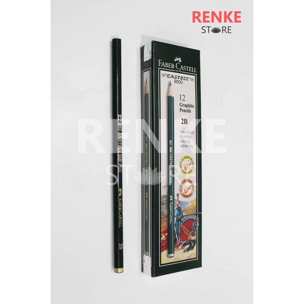 

Pensil 2B Faber Castell 9000 - Pensil Ujian