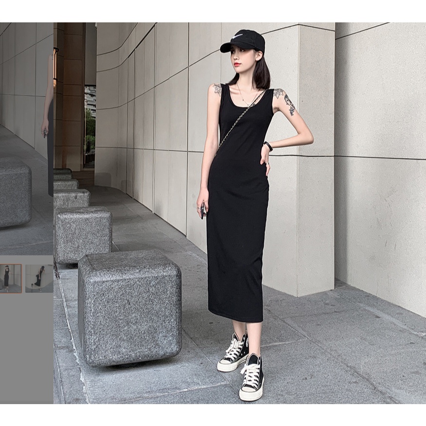 RSB DR194 Dress Wanita Basic Dress Elegant Dress Korean Fashion Import