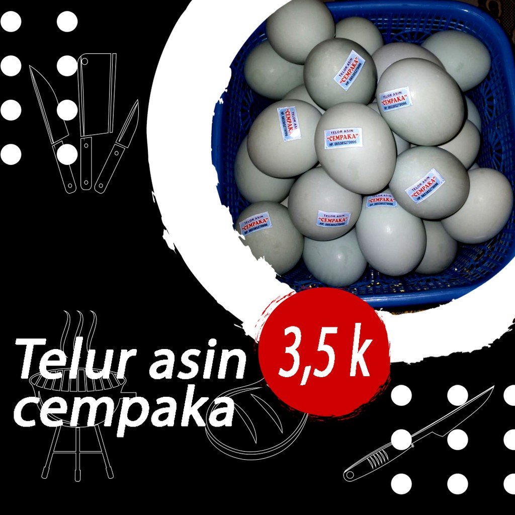 

Telur Asin Masir, Gurih, Matang, Tidak terlalu asin