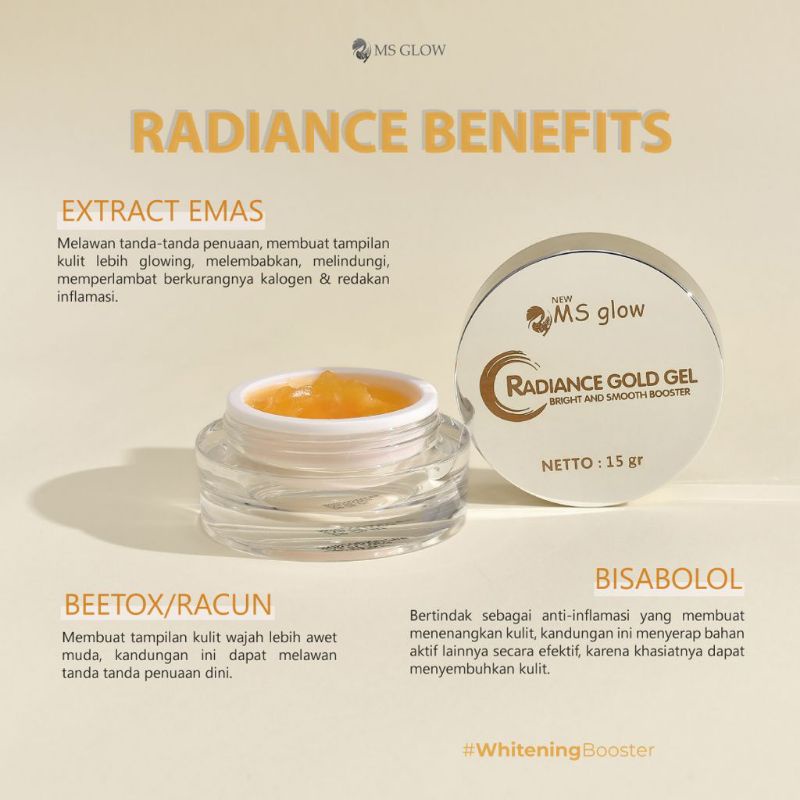 RADIANCE GOLD GEL MS GLOW RADIANCE GOLD GEL
