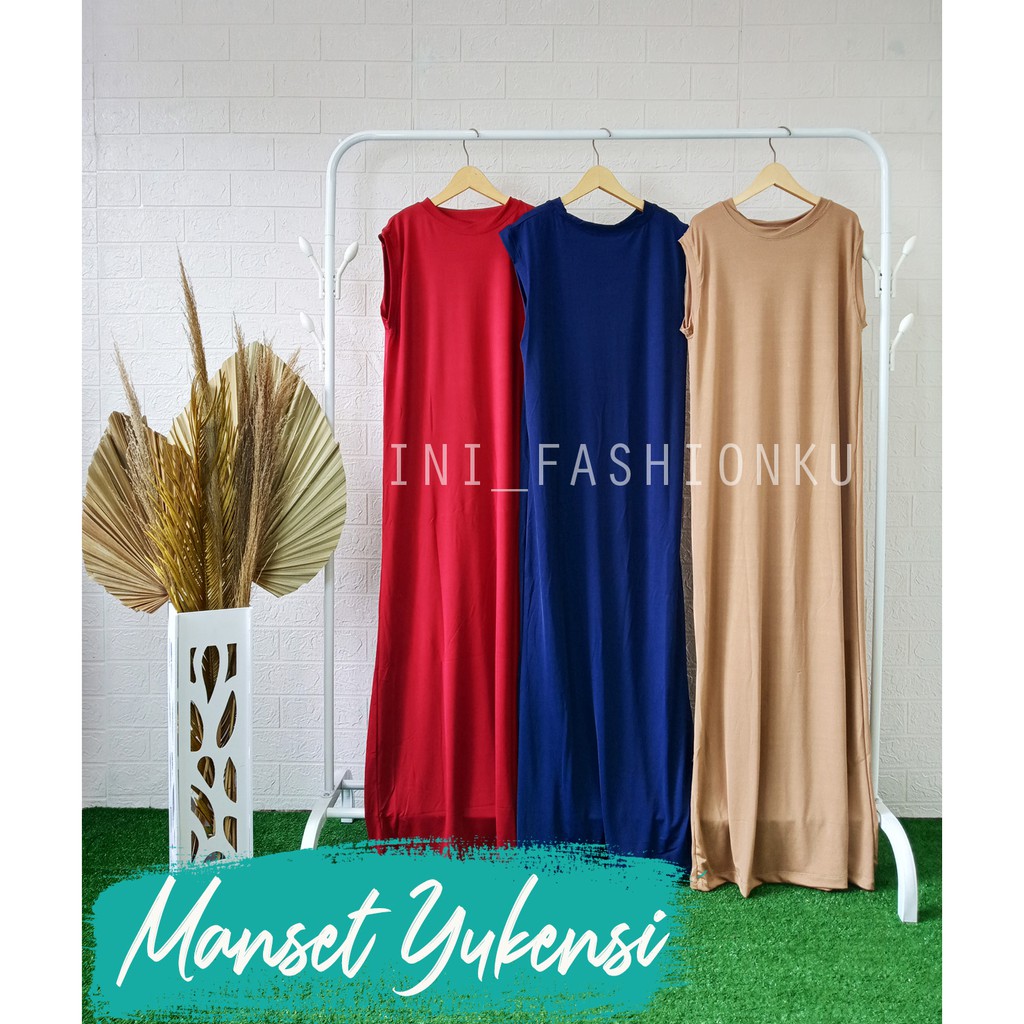 INF SUPER MURAH MANSET GAMIS KUTUNG YUKENSI BAHAN SPANDEX UKURAN ALL SIZE BISA COD