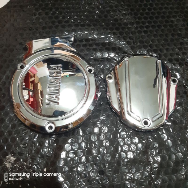 cover tutup bak mesin pompa oli magnet rxking rx king rxk ckd chrome krum krom