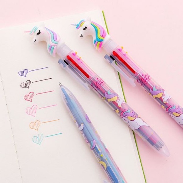 

Bolpen unicorn 7 warna gel