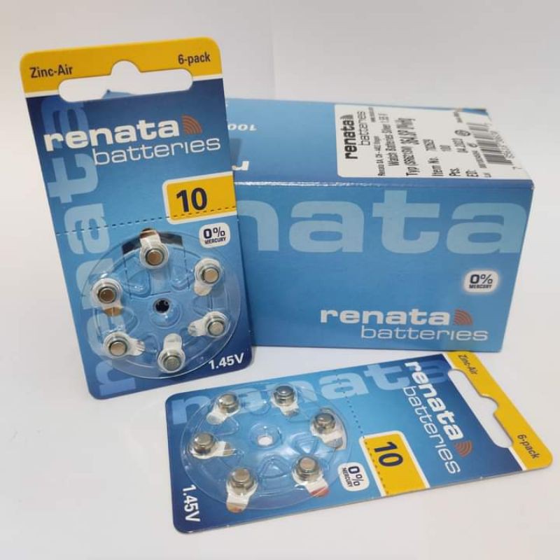 RENATA ZA10 PR70 P10 AG13 BATTERY ALAT BANTU DENGAR ORIGINAL SWIS
