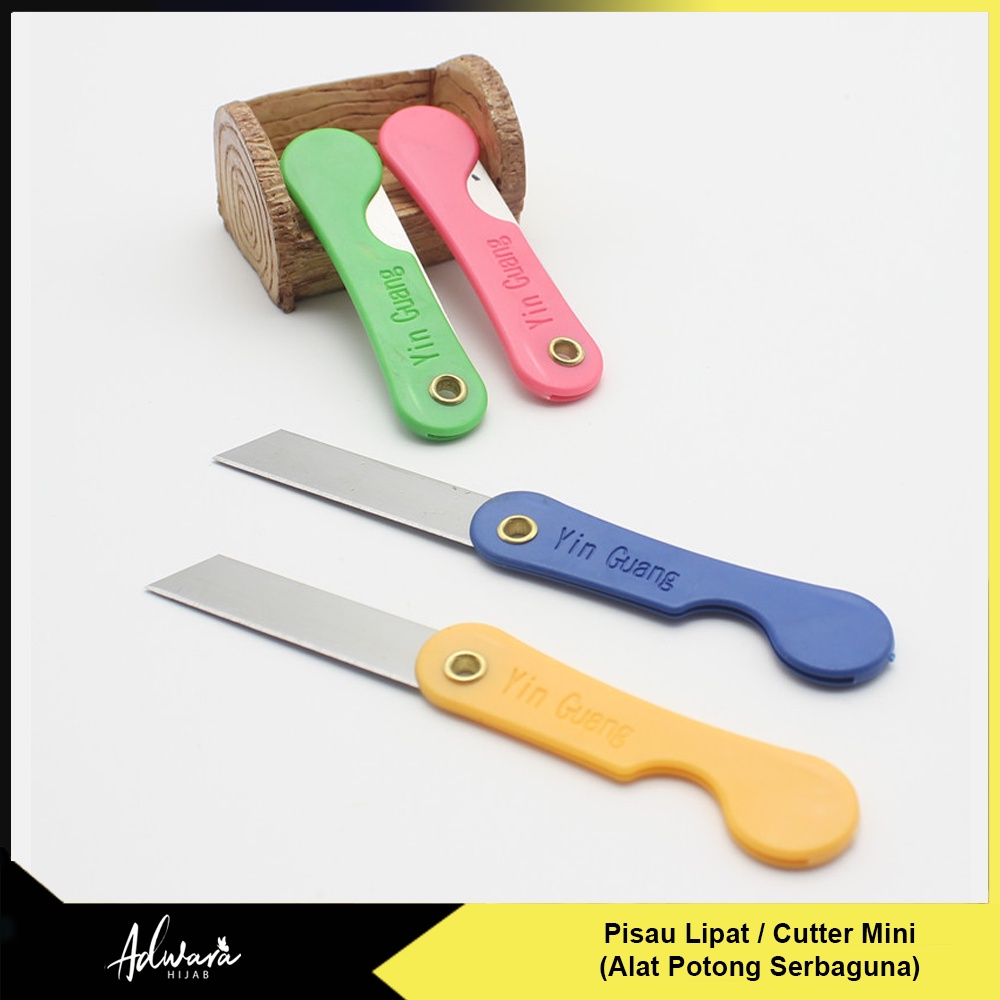 Pisau Lipat Kecil / Alat Potong Serbaguna / Cutter Mini