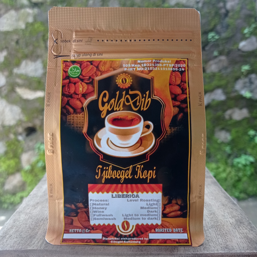 

Roas Beans Biji Bubuk Kopi Liberika/Liberica 100gram Jawa Barat Natural Process Sumedang Jawa Barat