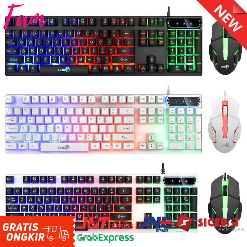 Keyboard LED + Mouse Gaming LDKAI 832