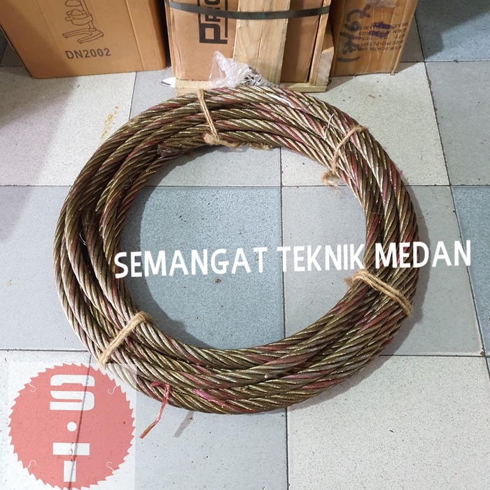 Jual Mm Kabel Seling Sling Tali Kawat Lapis Baja Steel Wire Rope Mm Indonesia Shopee Indonesia