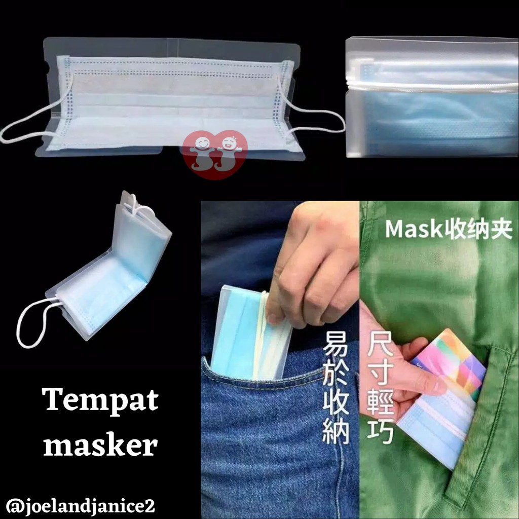 Tempat Penyimpanan Masker Higienis/Mask Storage Bening