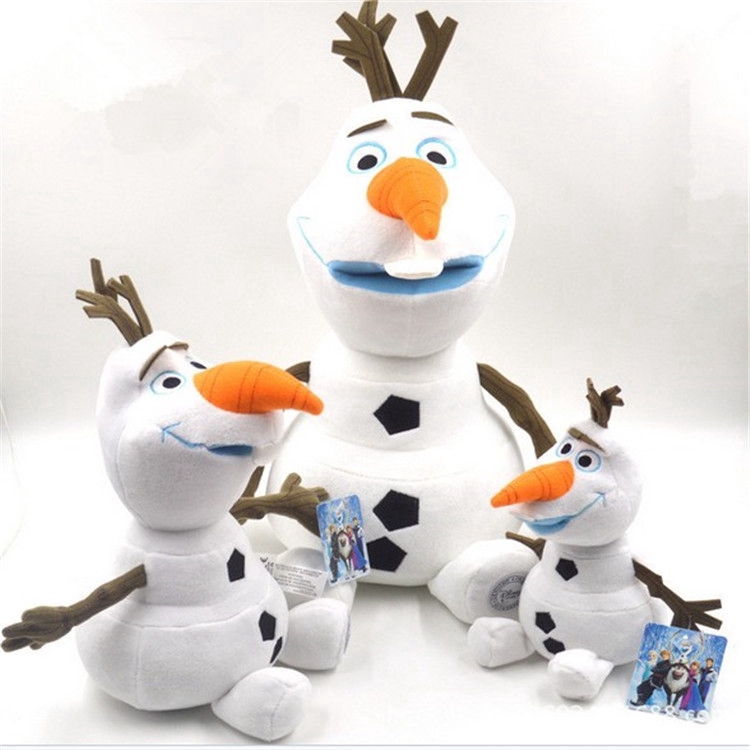 Boneka Plush Model Olaf Snowman Lucu Ukuran 50cm untuk Hadiah Natal