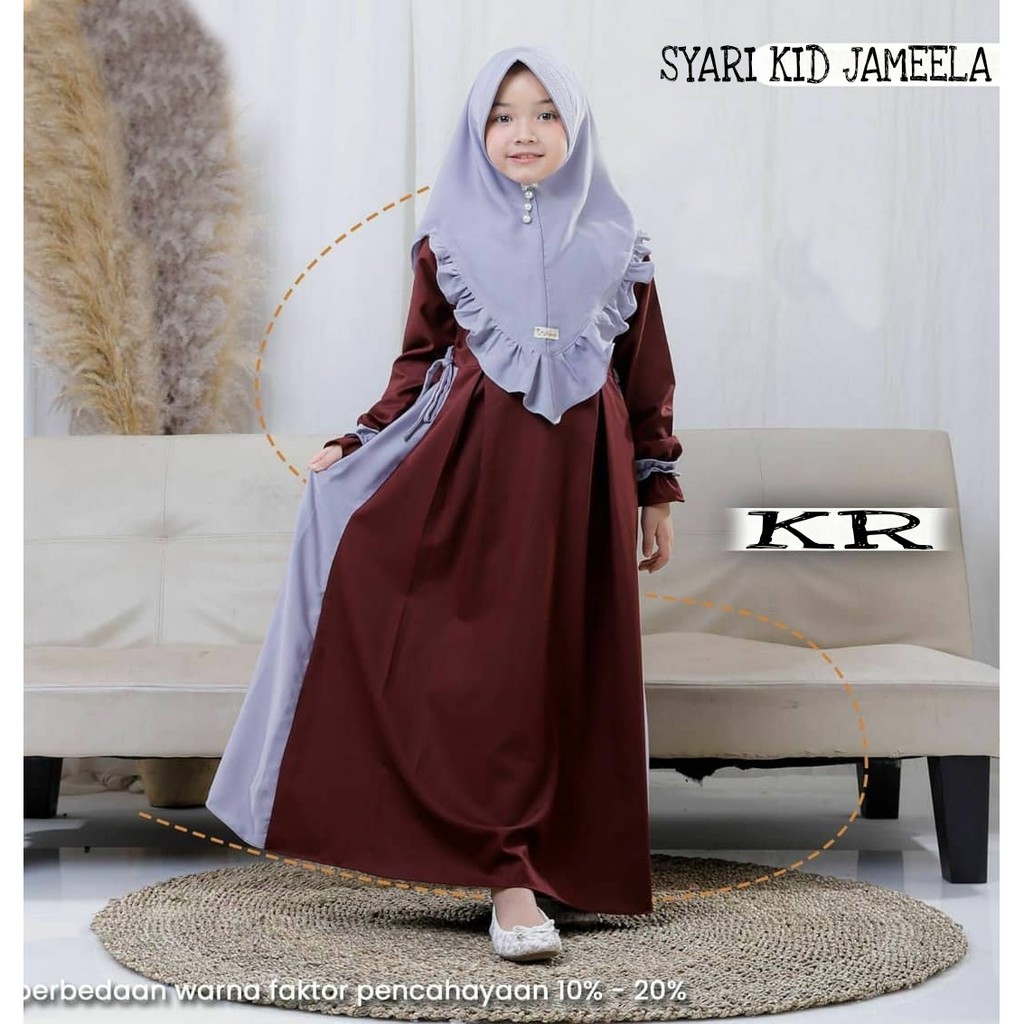 SYARI JAMEELA KID kR / GAMIS JAMEELA ANAK 5-7TH