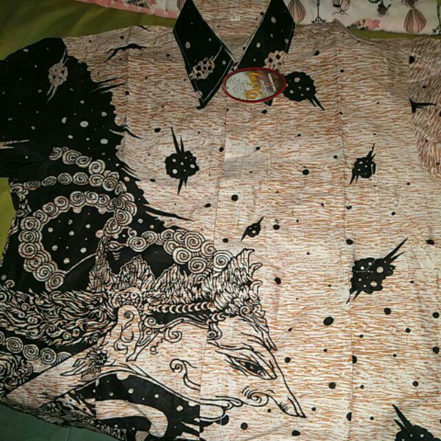 Promo Batik Hrb026 Kenongo Hem Pendek Padi Pekalongan M L Xl Batik Pria Murah Modern Grosir Hm