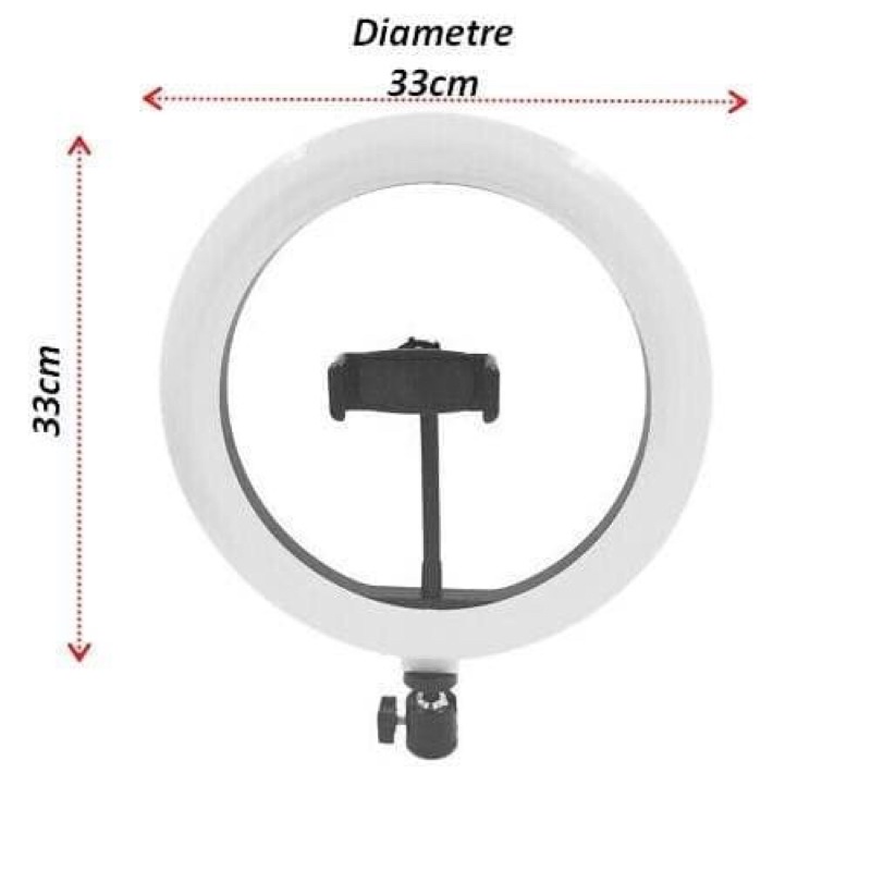 Ring Light 26cm+33ccm + Tripod 2.1m - Lampu Makeup - Lampu Selfie - Lampu Vlog Tripod