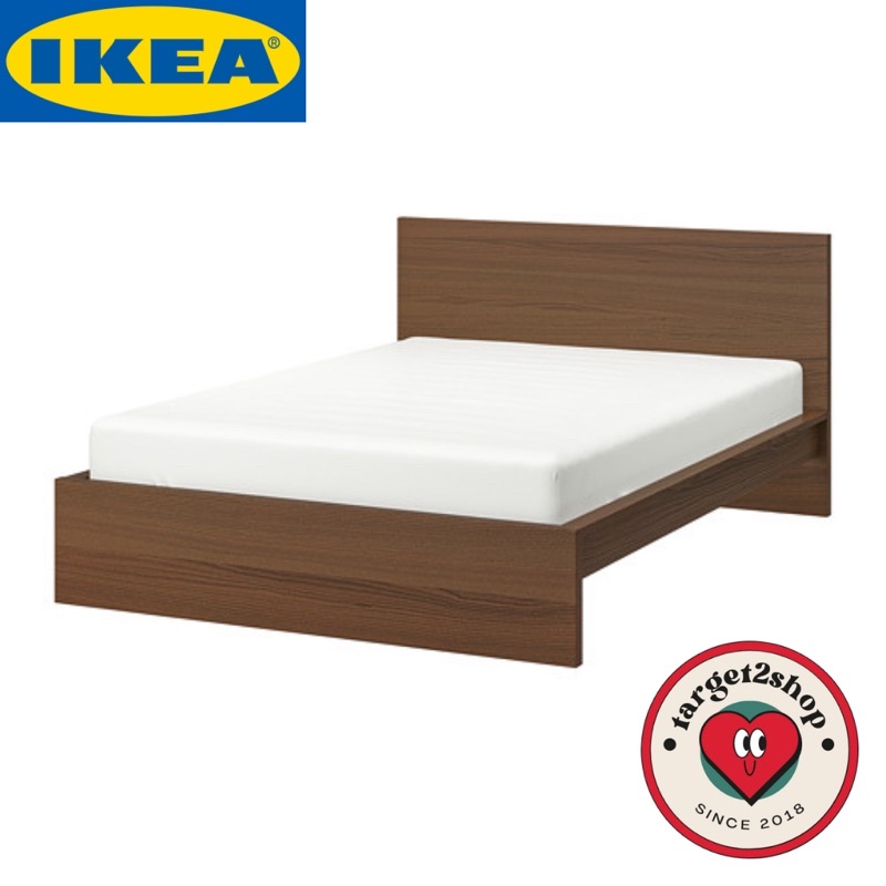IKEA MALM Rangka Tempat Tidur 120x200 Dark Brown