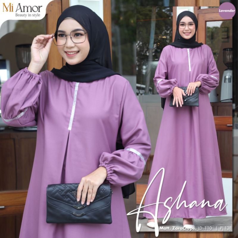 ASHANA DRESS WANITA MUSLIMAH BEUTY IN STYLE BY MI AMOR