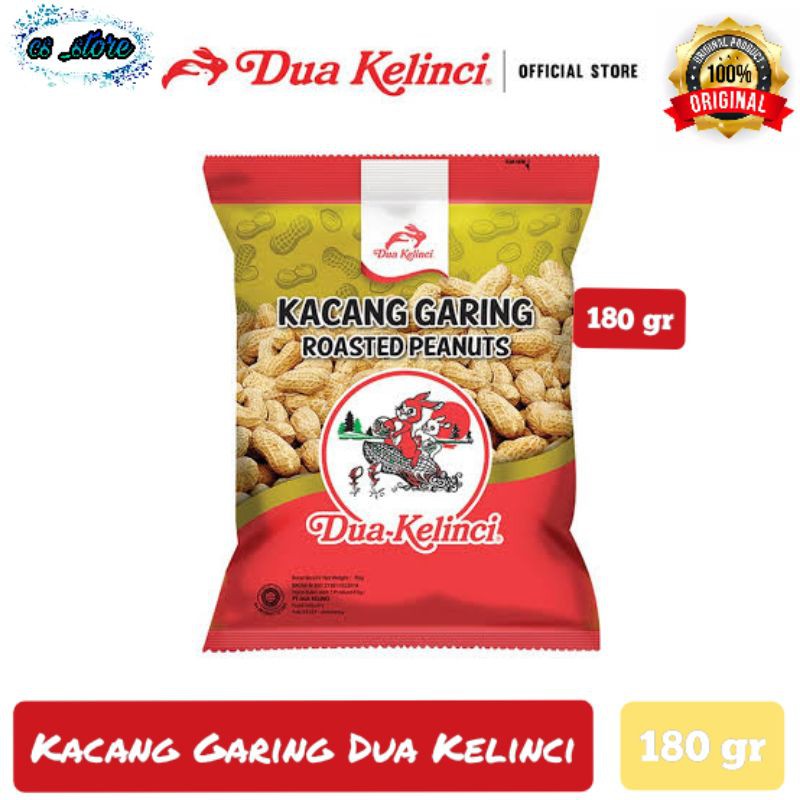 

Dua Kelinci Kacang Garing 180 gr | Kacang Kulit