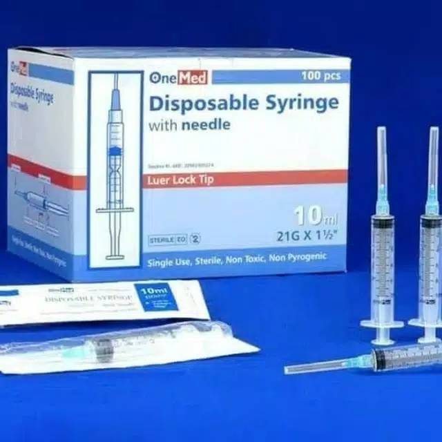 Disposable Syringe 10cc/ml Isi 100 Plus Needle