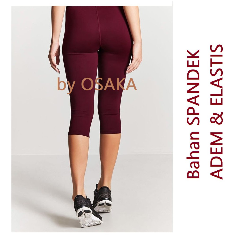 Celana Legging tanggung bb 37sampai55kg  Spandek Adem leging lejing pendek leggings sport