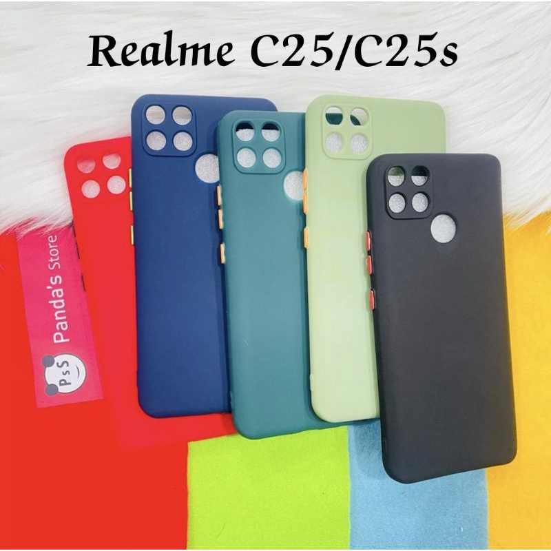 Case Realme C25 / C25s Babycase + Pelindung Kamera, Makaron Full Color (PsS)