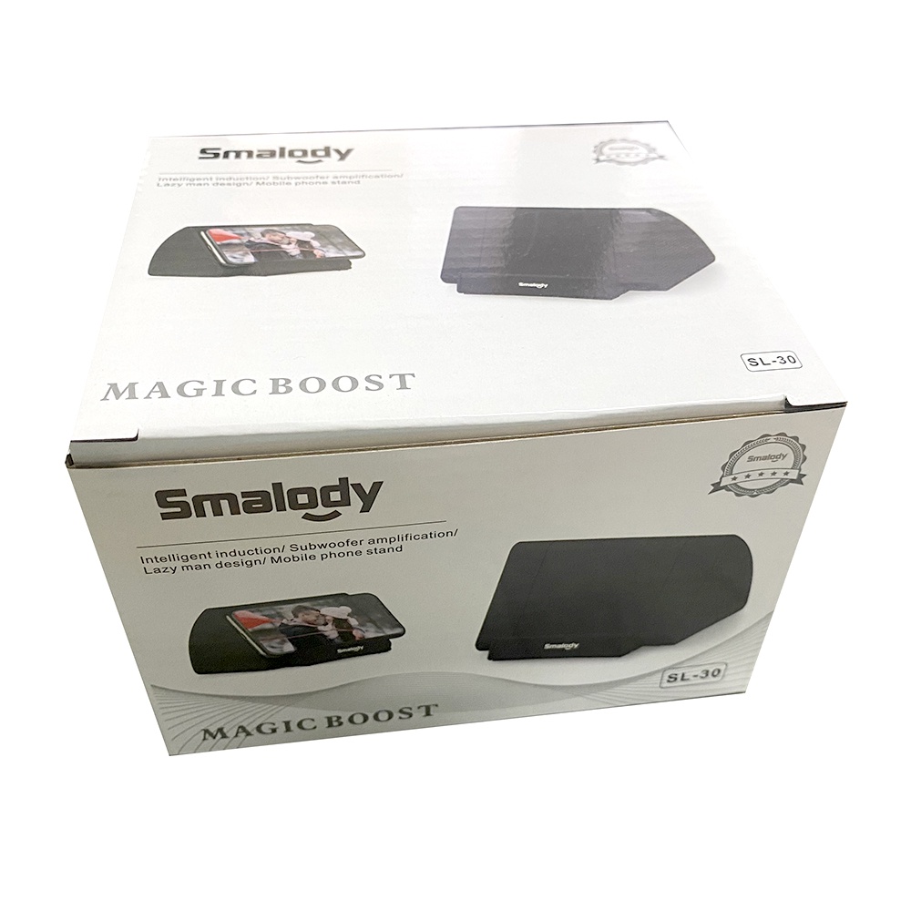 Smalody Wireless Portable Speaker Induksi Amplifier with Smartphone Stand - SL-30 - Black