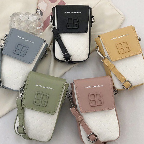 ♥TASBLUE♥T144 Dompet Wanita Bahu Tali Tas  Tas Bahu Wanita  Cross-body Bag  Gadis Korea  Impor Premium Asli Kulit Asli/HP Bag