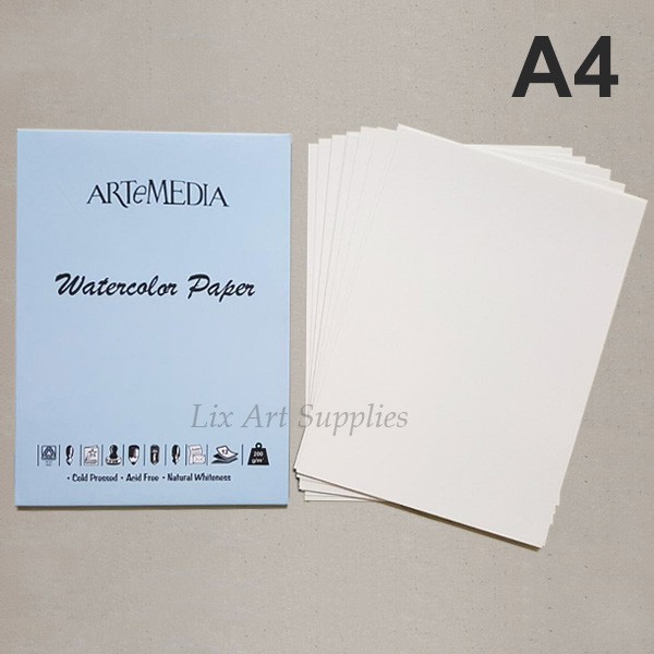

BEST SELLER LA05 ARTeMEDIA Watercolor Paper A4 12 lembar TERLARIS