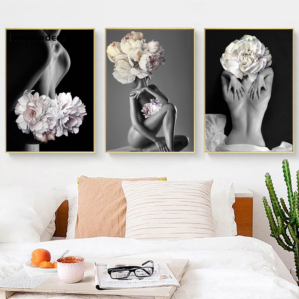 Nordic Naked Women Canvas Painting Poster Wall Art Picture Living Room Decor Shopee Indonesia