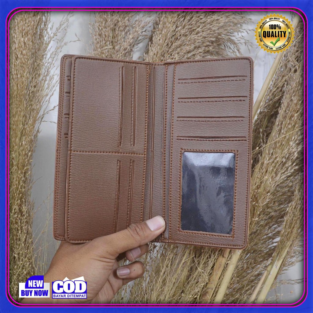 Dompet Grosir Panjang Original Simple Elegan Keren Bahan sintetik PVC Premium