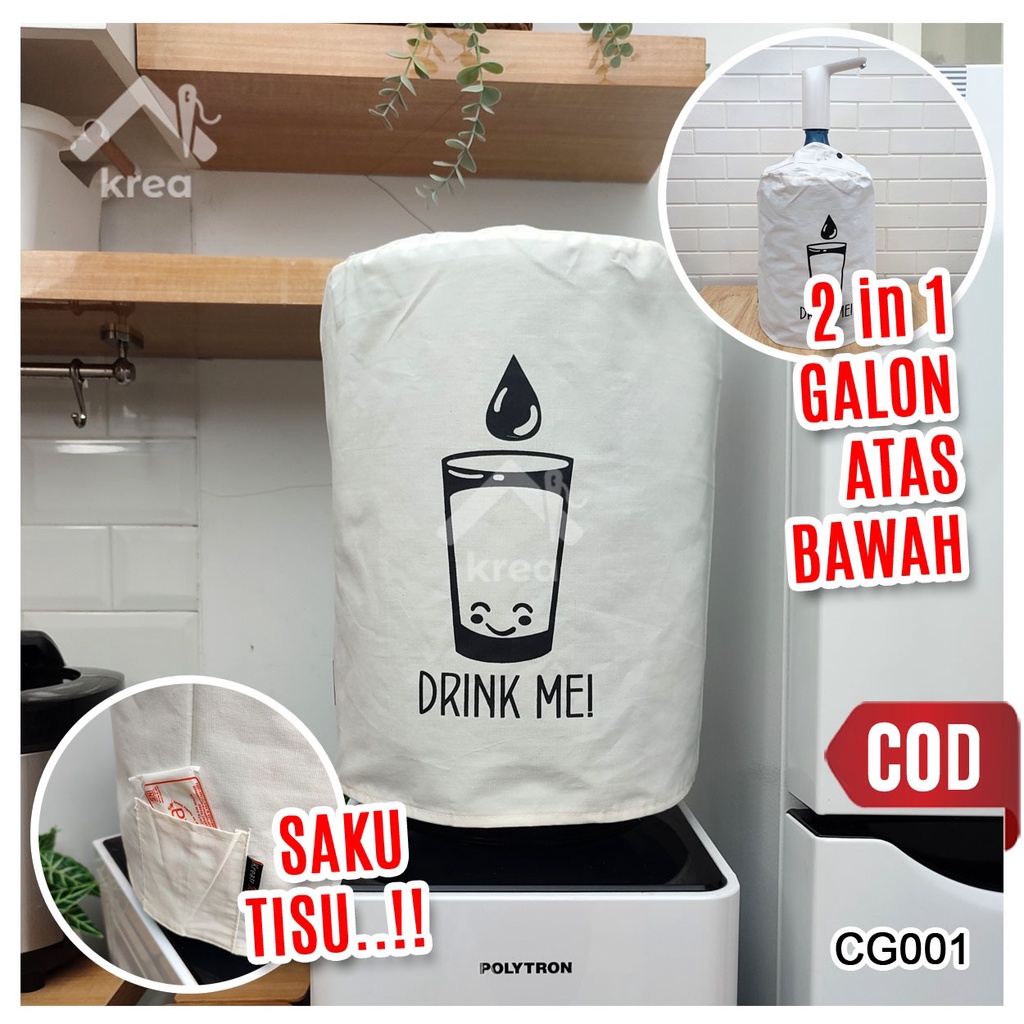 COVER GALON BLACU DRINK ME CG001