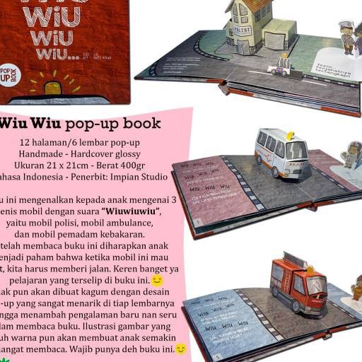 Buku Pop Up Book Impian Studio Wiu Wiu Dino KRIK KRIK KRIK Laut Rumahku Beautiful Animals 123DBK0057