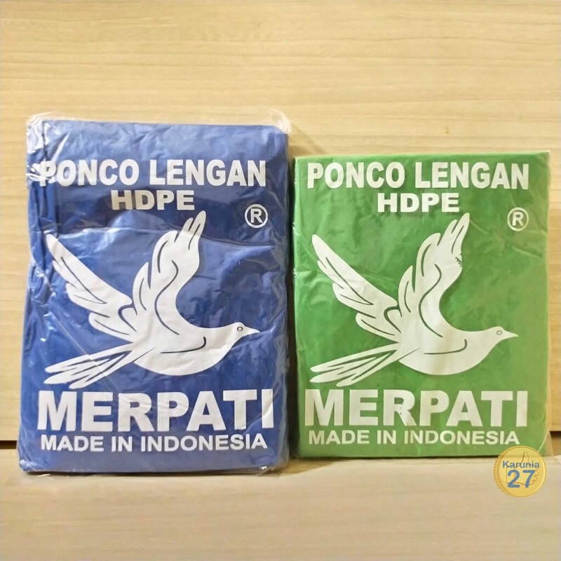 Jas Hujan Ponco Lengan Kresek Merpati Sekali Pakai Murah/JAS HUJAN KERESEK BIRU  RINGAN MULTIFUNGSI MURAH