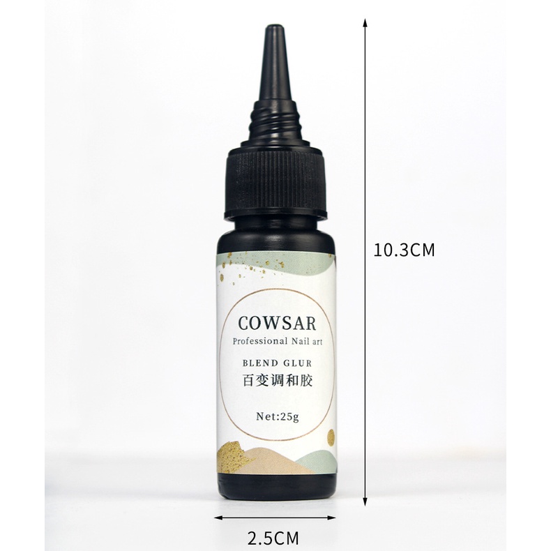 【 COD 】COWSAR Professional Nail Art Blend Glue Multifunctional Adhesive Perekat Multifungsi Bleding Rekonsiliasi Lem Payet Glitter