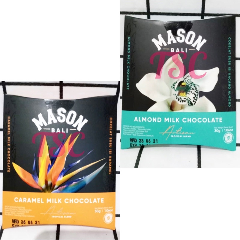 

Cokelat Mason Bali Almond Milk / Caramel Milk / Chocolate / Mason / Artisan Bars /Cocoa