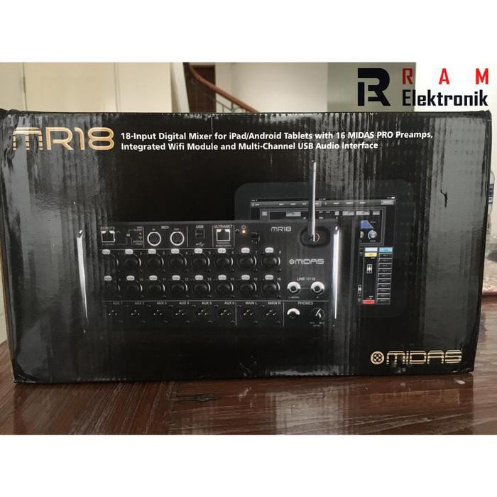 PROMO HARGA MURAH  Mixer Audio | Midas Mr18 Mr 18 Rackmount Digital Mixer Original For Android - Ios