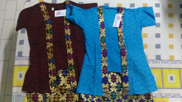 Stelan Kutubaru Dan Rok Pendek Batik Anak Size 3 (6-7th)