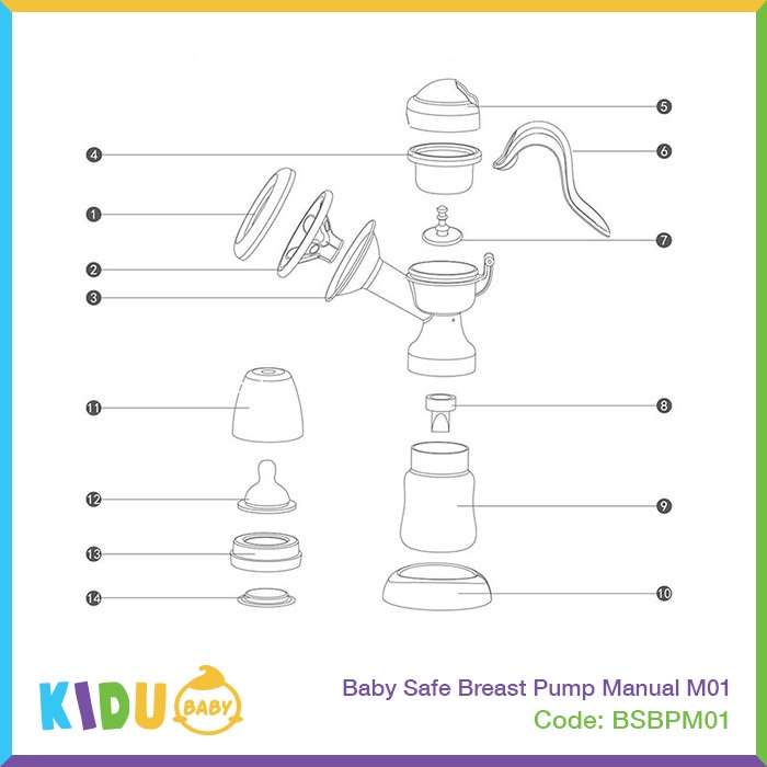 Baby Safe Breast Pump Manual M01 Pompa ASI Kidu Baby