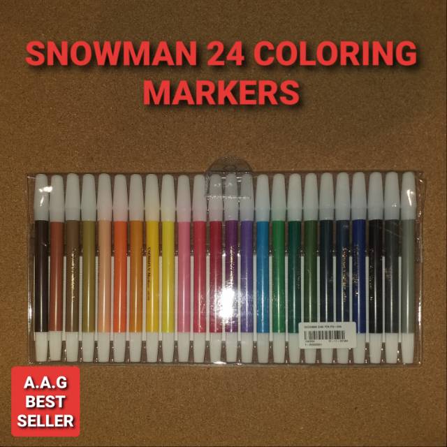 

SNOWMAN 24 COLORING MARKER