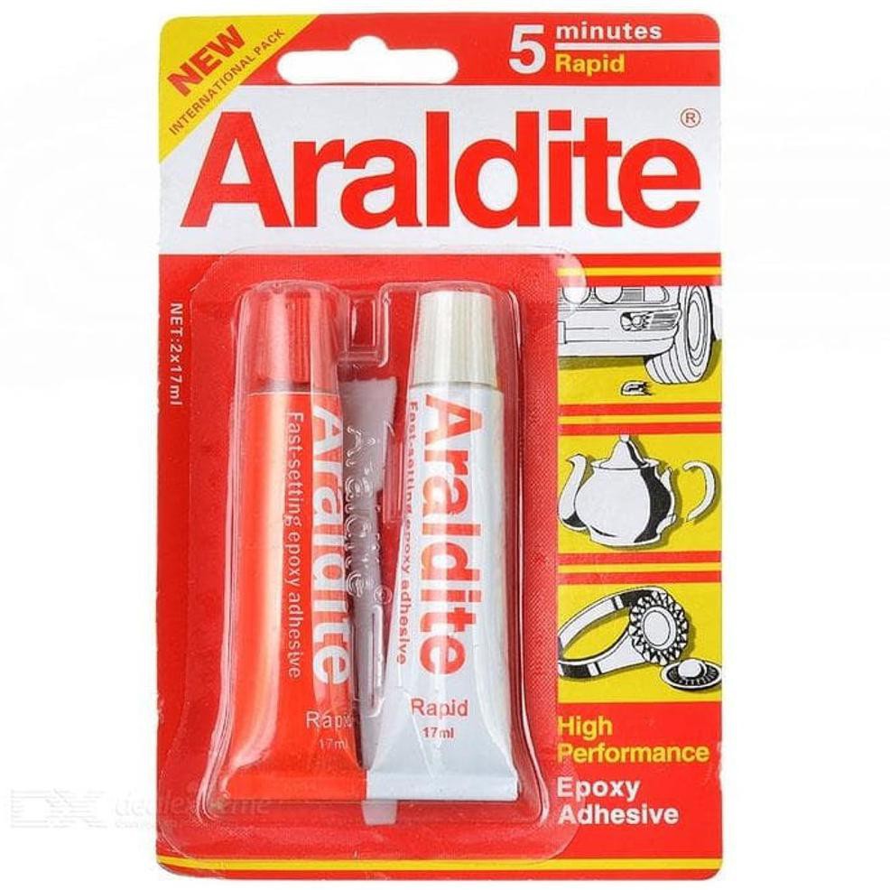 

TERMURAH LEM EXPOXY ARALDITE 5 MENIT 15ML LEM ARALDITE MERAH PUTIH