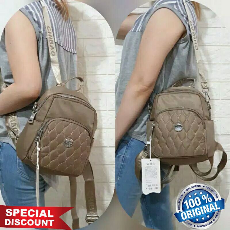 ORIGINAL Tas Ransel CHIBAO BORDIR Anti Air Kekinian Kualitas Super Terbaru