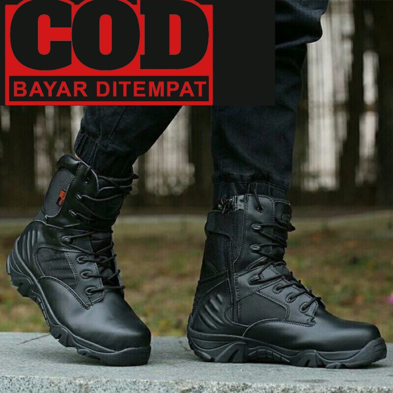 BIG PROMO - Sepatu PDL DLT CHEAP ujung depan plat besi - Bisa Bayar Di Tempat