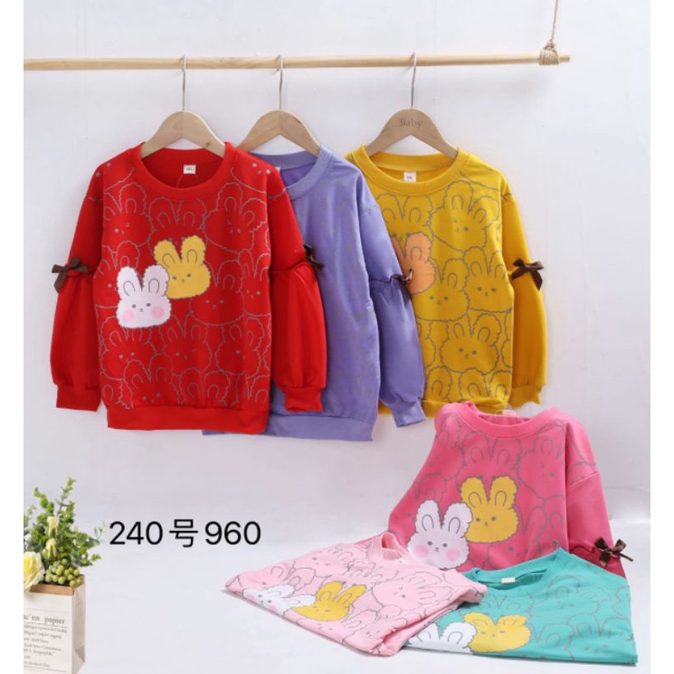 Sweter/ Atasan Anak Perempuan Import LENGAN BALON 3-7 TAHUN