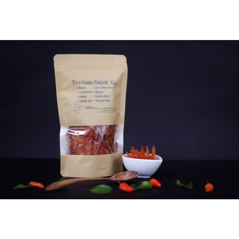 

snack pedas keripik kaca (kripca) zip lock