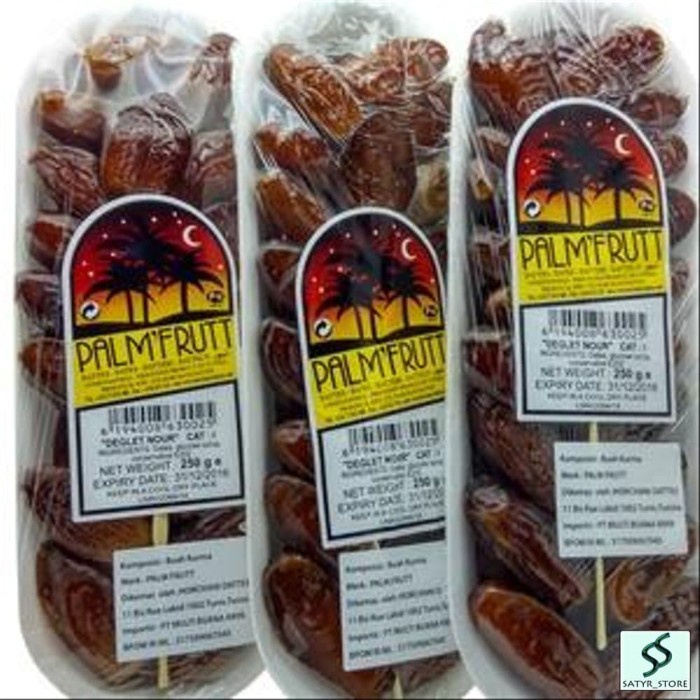 

Kurma Terbaru - Kurma Tunis Palm Fruit 1 Dus - (24 Pack X 250Gr) - Kurma Tangkai