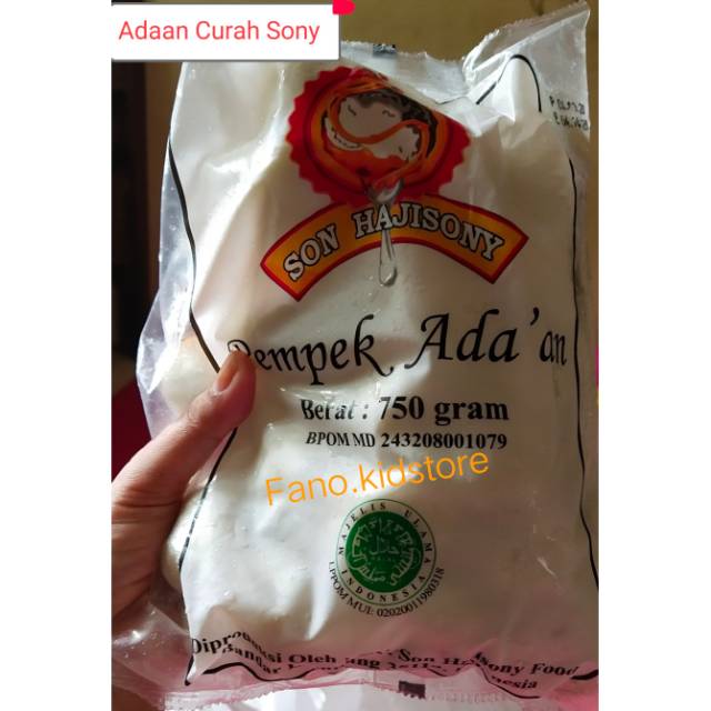 

Pempek Adaan Sony Curah 750gr Asli Son Haji Sony 100%
